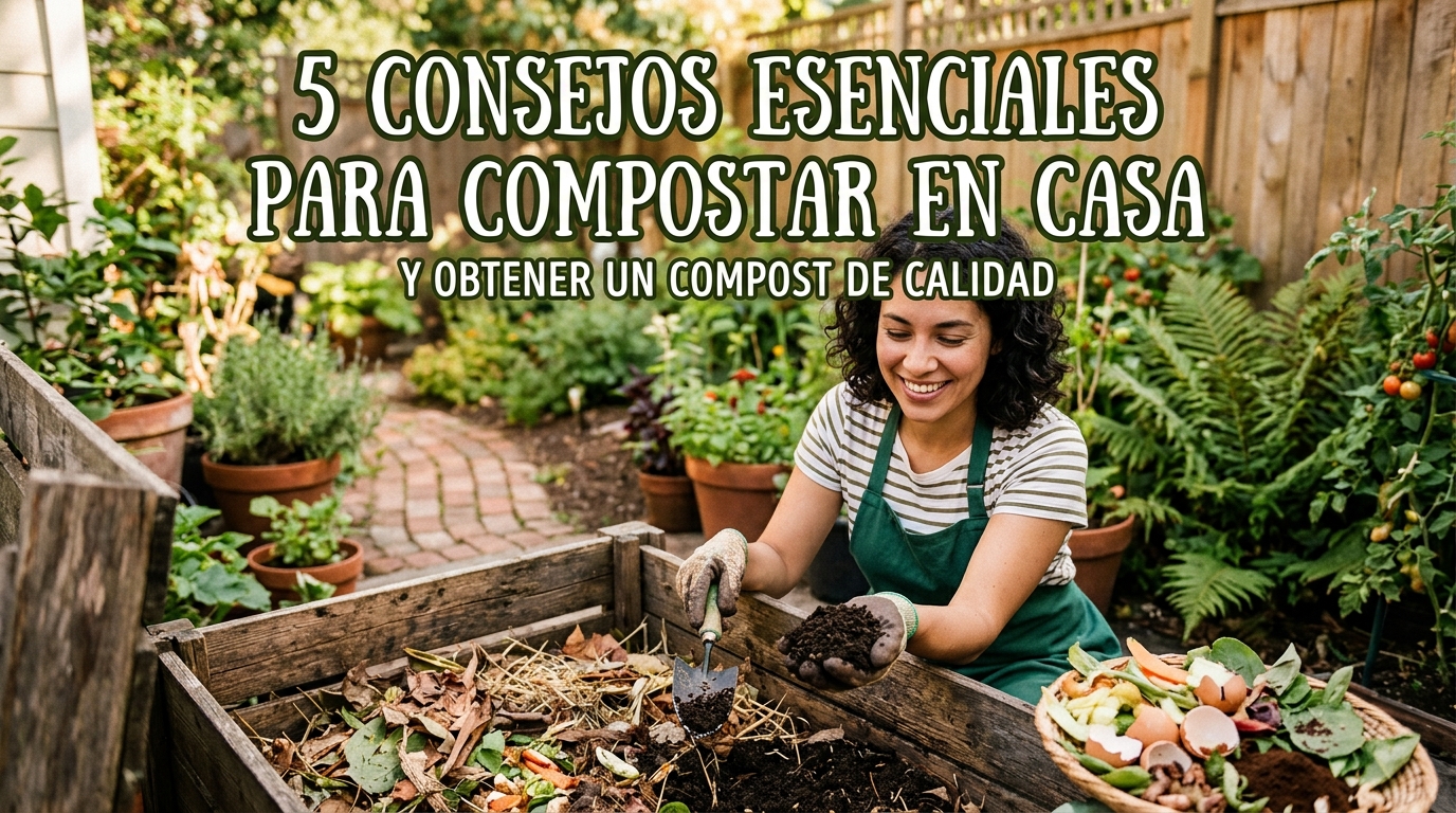 5 consejos esenciales para compostar en casa y obtener un compost de calidad