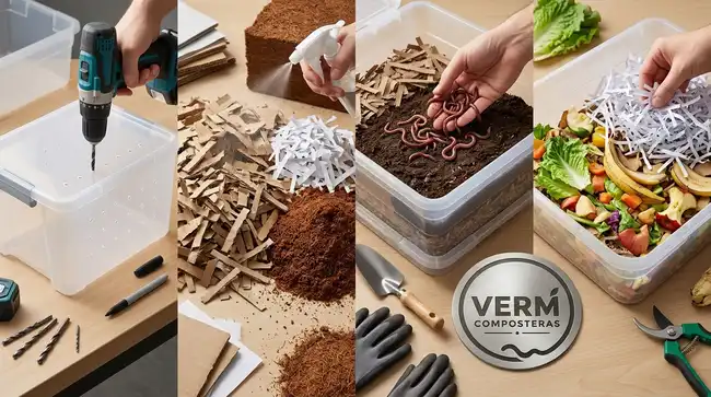como hacer vermicomposta casera